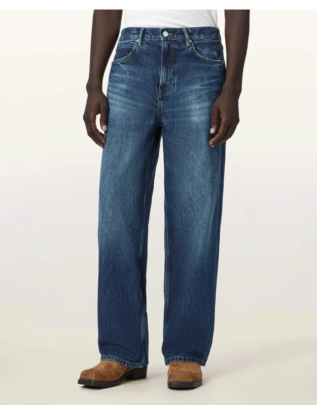 Loose Fit Wide Leg Denim Jeans