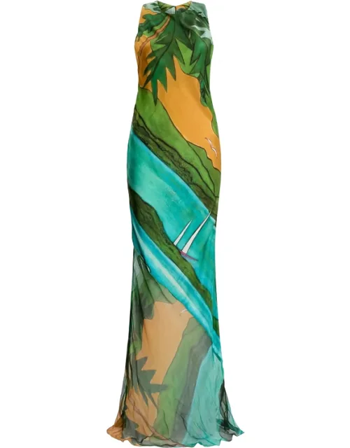 Halter-neck Maxi Dress