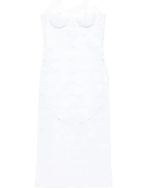 Lace-overlay Underwired Dress