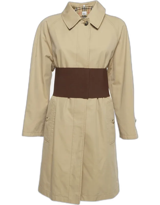 Gabardine Belt Detail Trench Coat