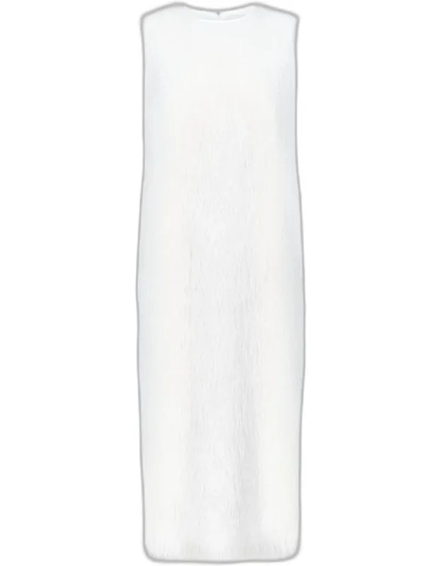 Tiwa Sleeveless Fringed Maxi Dress