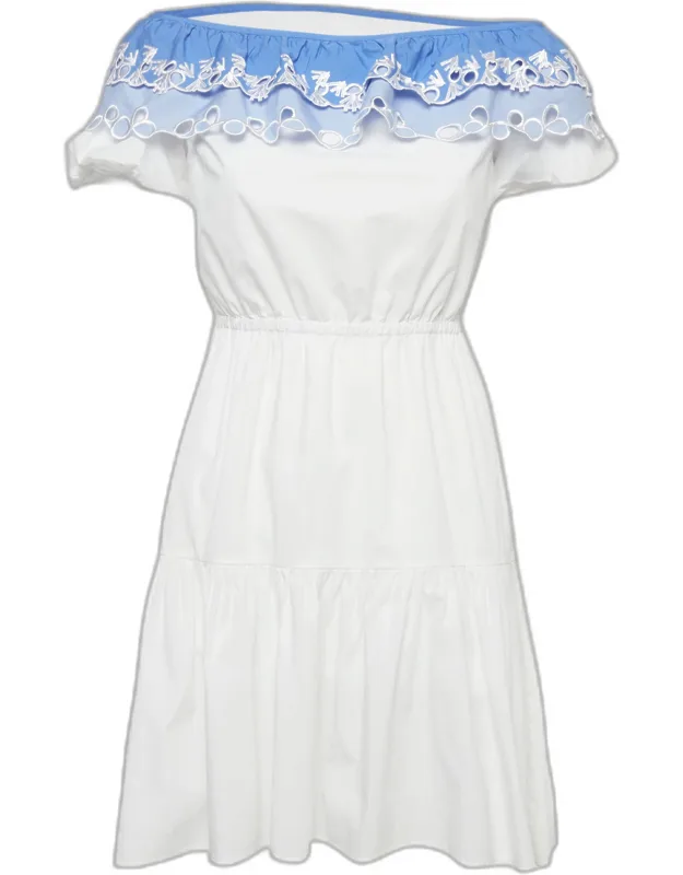 Embroidered Cotton Pallas Mini Dress