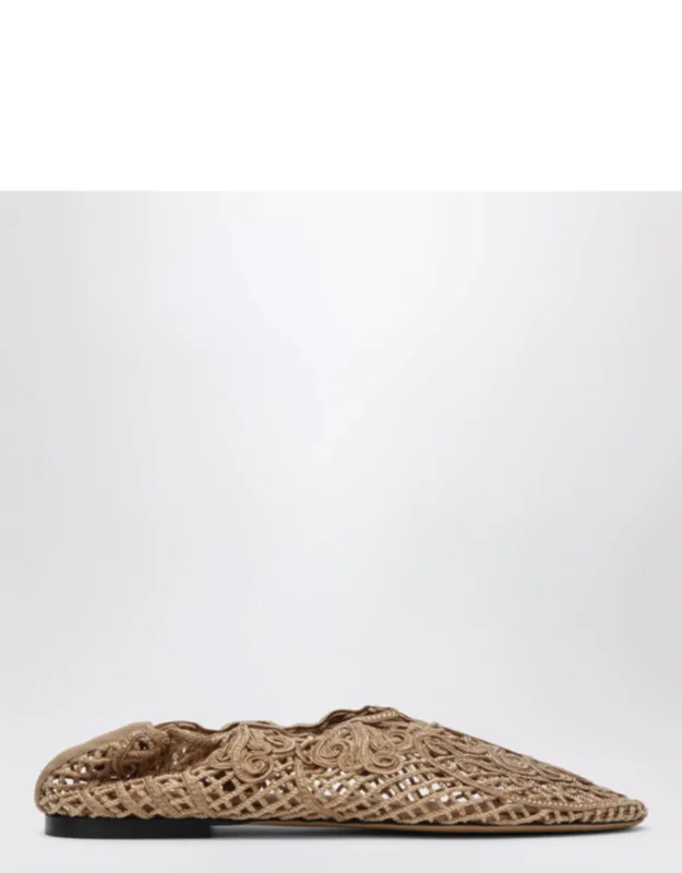 Iris Crochet Ballerina Flats