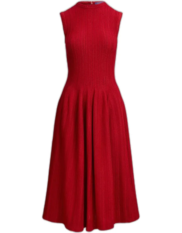 Pointelle Knit Day Dress