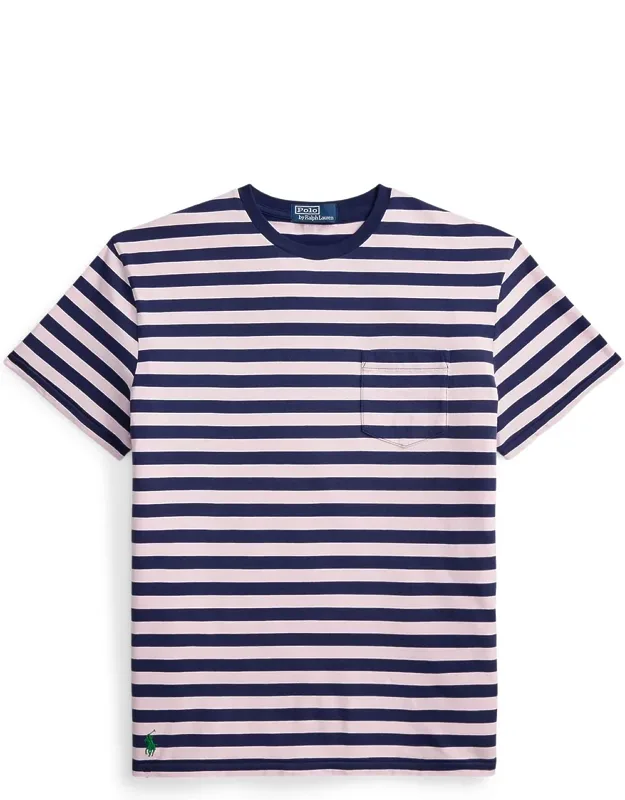Classic Fit Stripe Jersey Crewneck T-shirt