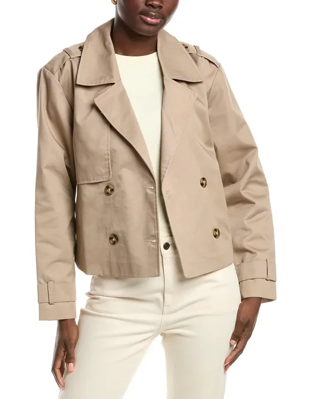 Cropped Trench Coat