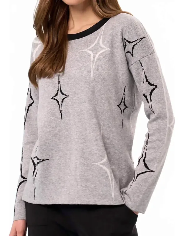 Scoop Neck Diamond Sweater
