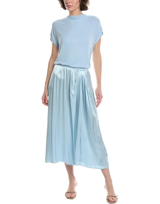 Siobhan Twist Front 2-in-1 Midi Dress