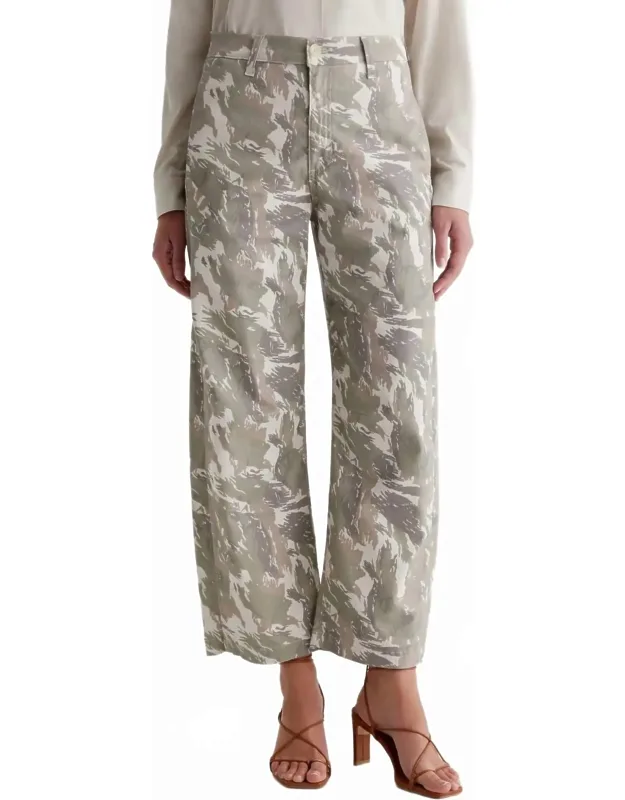 High Rise Barrel Trousers