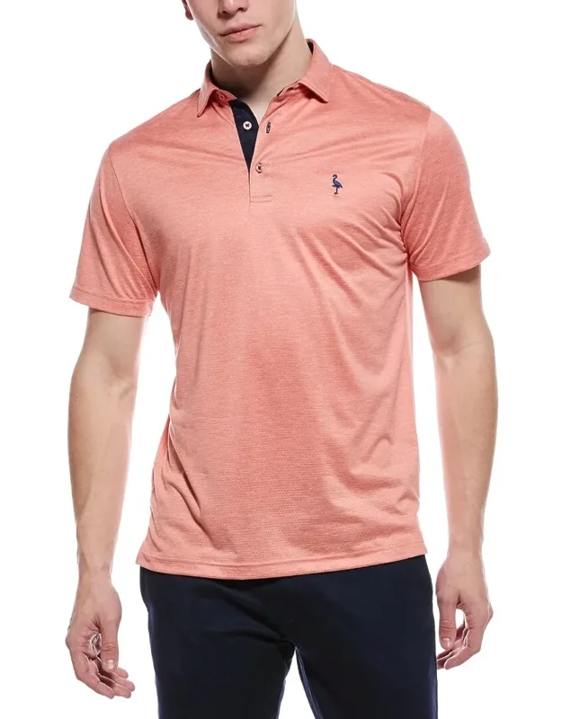 Melange Mesh Performance Polo Shirt
