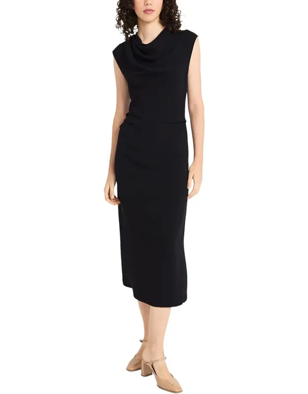 Midi Dress - Center Back Zipper, 100% Polyester