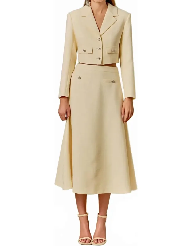 Tweed A-line Skirt