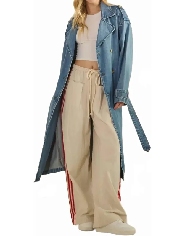 Denim Trench Coat