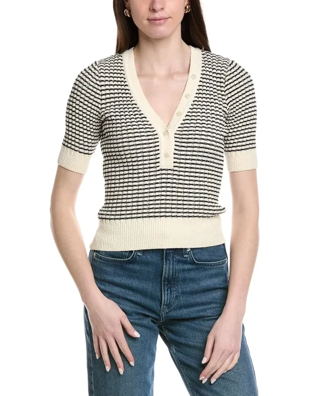 The Stripe V-neck Sweater