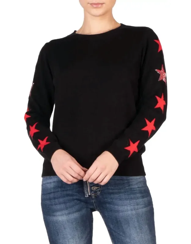 Star Sleeve Sweater