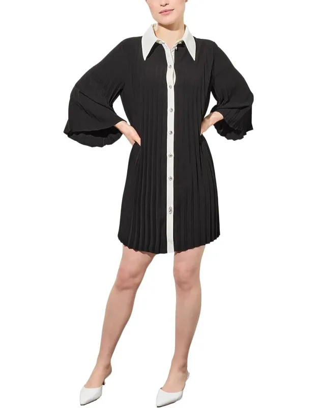 Mini Crepe De Chine Shift Dress