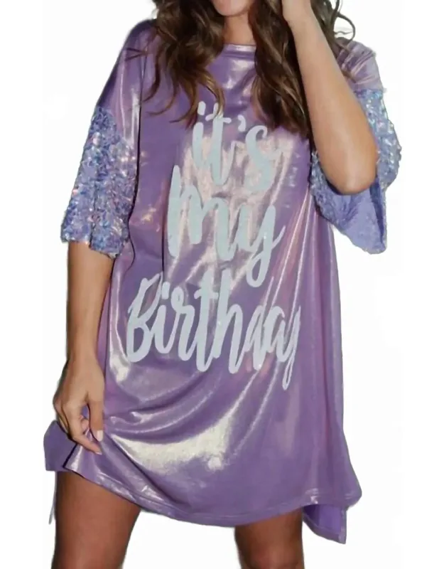 It's My Birthday Sequin Dress