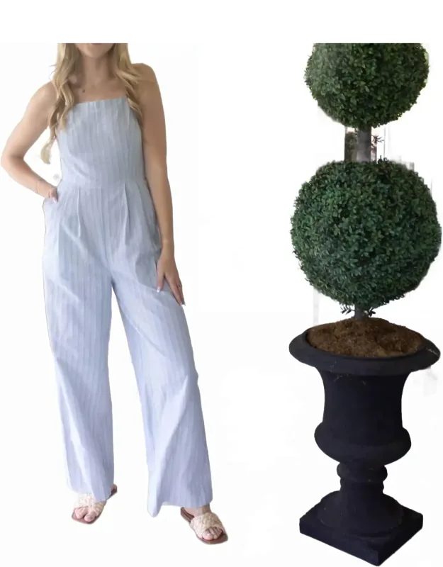 Sunset Stroll Striped Jumpsuit