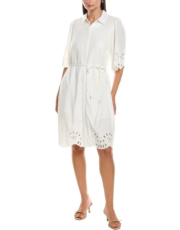 Linen-blend Mini Dress