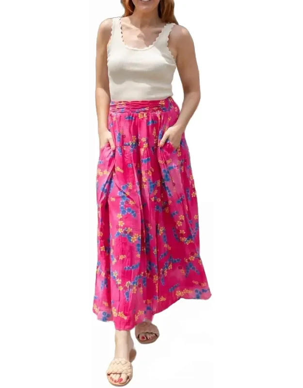 Floral Dreams Ruffle Maxi Skirt