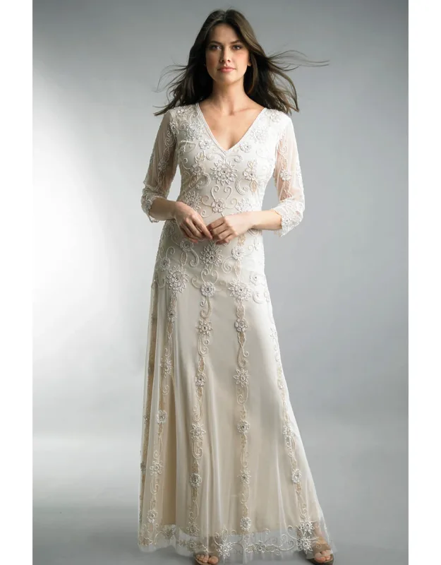 Ornate Evening Dress With Beaded Detail