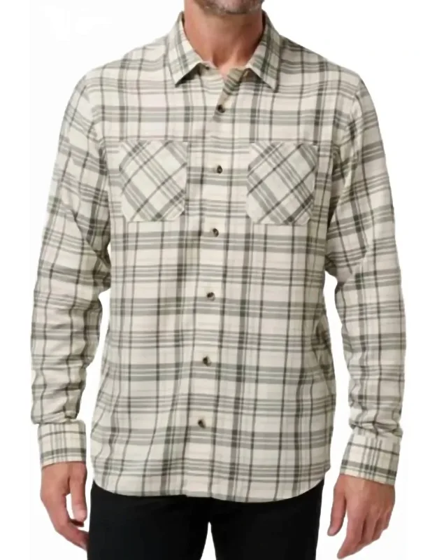Cloud Flannel Plaid Shirt