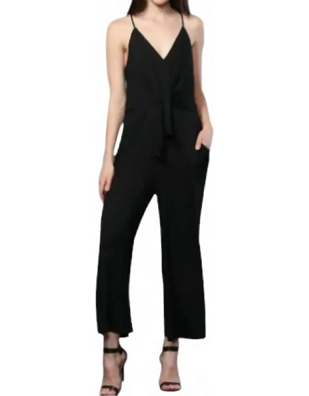 Front Tie Layered Look Jumper
