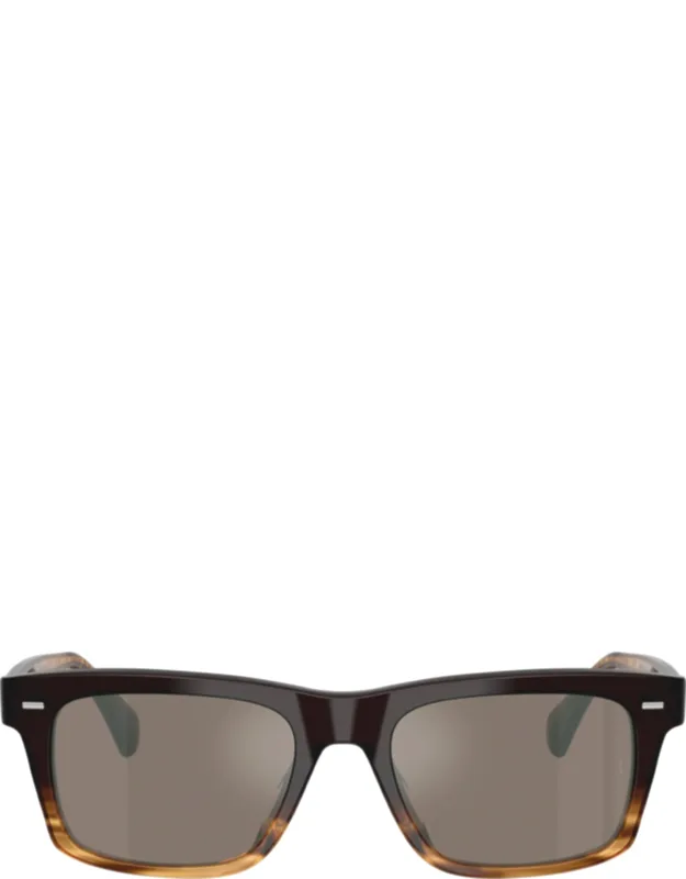 Gradient Tortoiseshell Rectangular Sunglasses