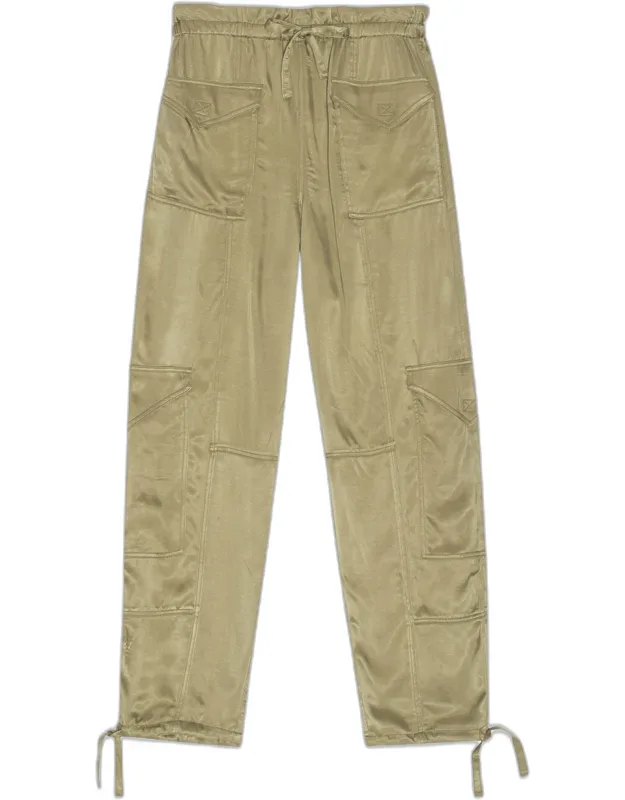 Washed Satin Trousers