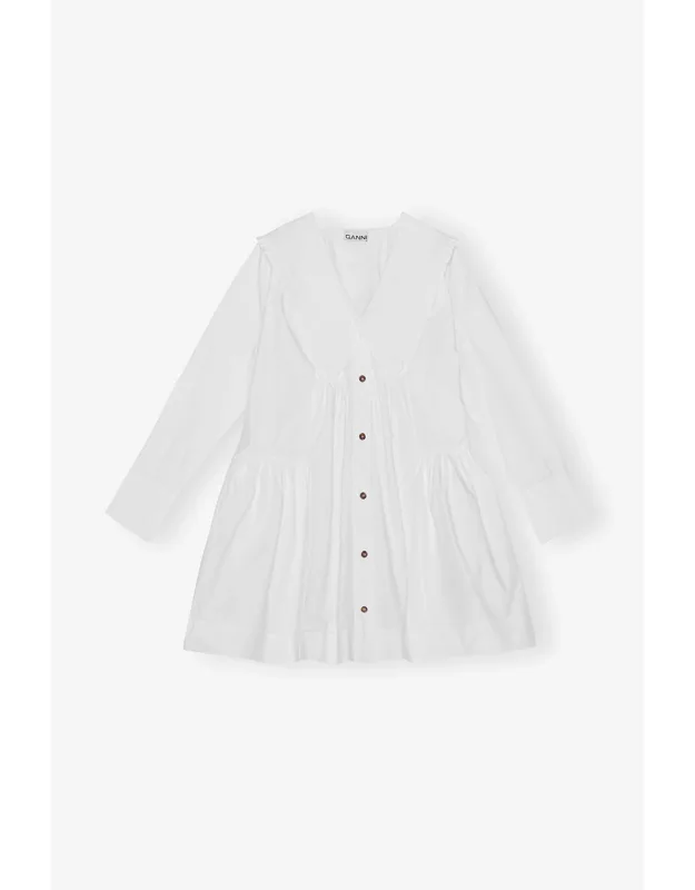 Mini Shirt Dress In Cotton