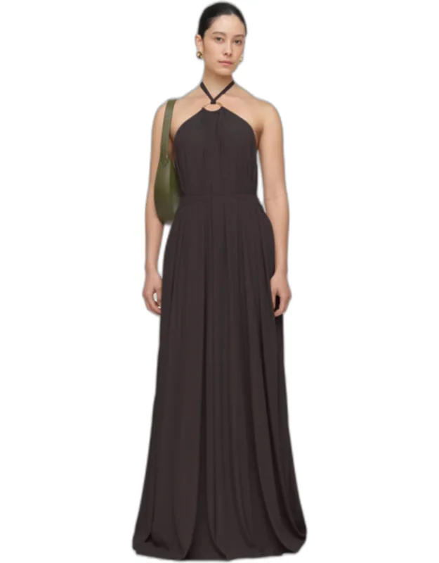 Silk Blend Crepe Dress