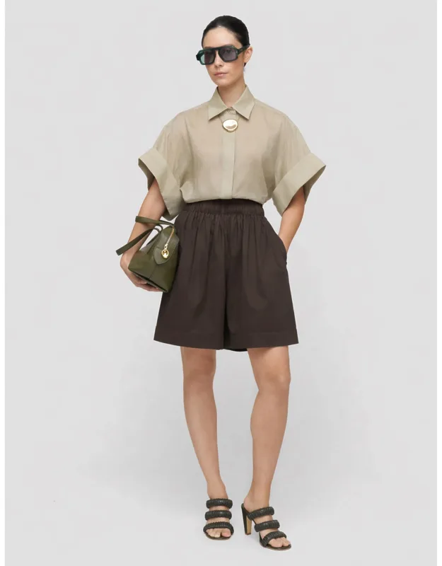 Cotton Poplin Shorts
