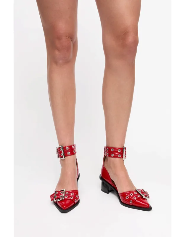 Buckle Open Cut Pumps
