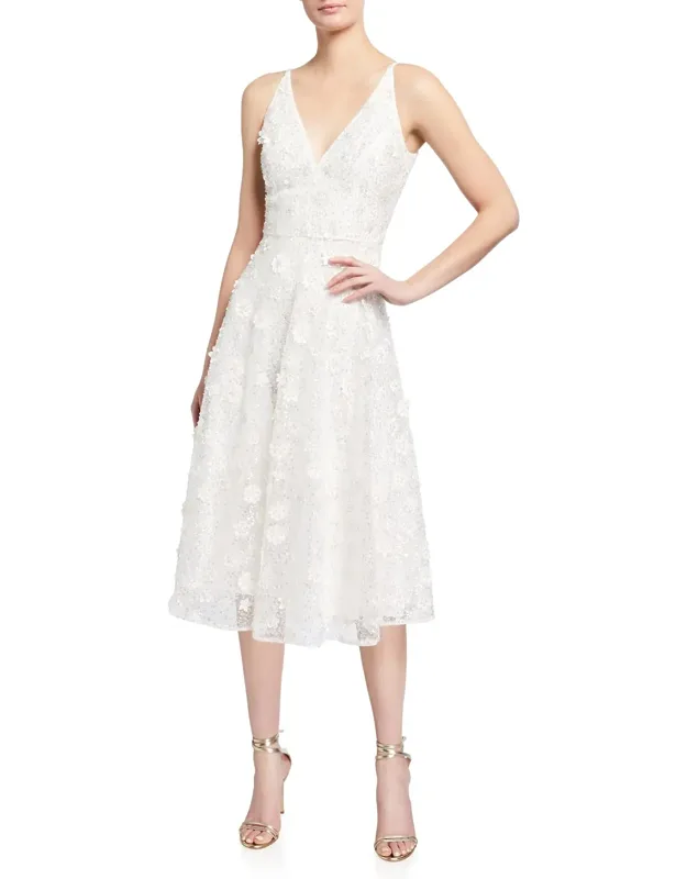 Beaded Midi Fit-and-flare Dress