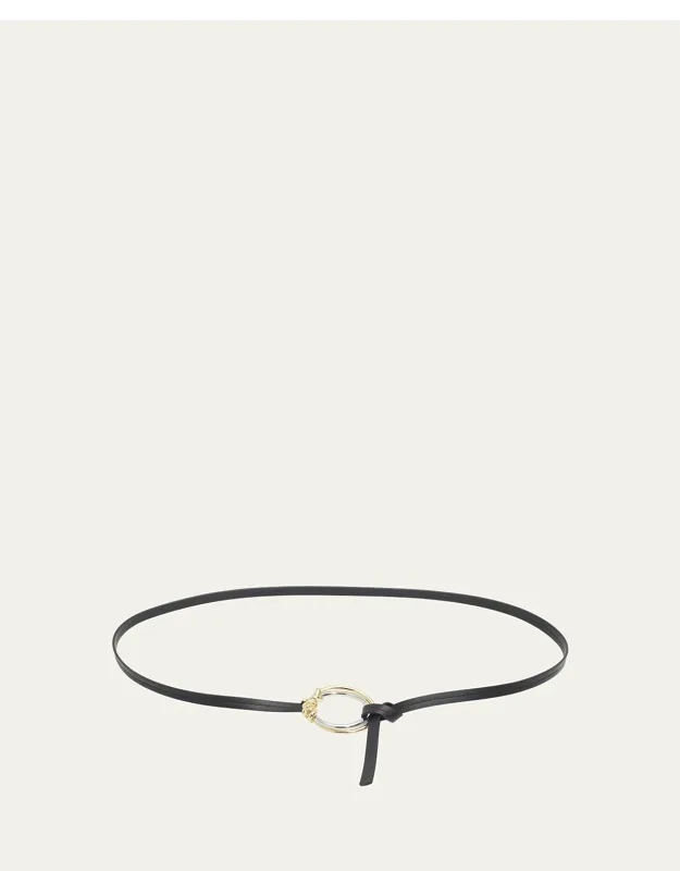 Knot Ring Leather Belt