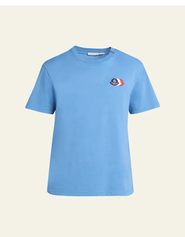 Tricolor Patch Cotton T-shirt