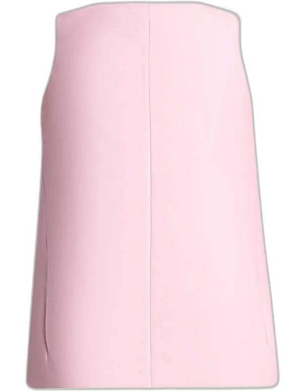 Sleeveless Silk-wool Mini Sack Dress