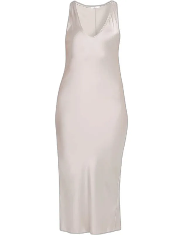 Silk Midi Dress