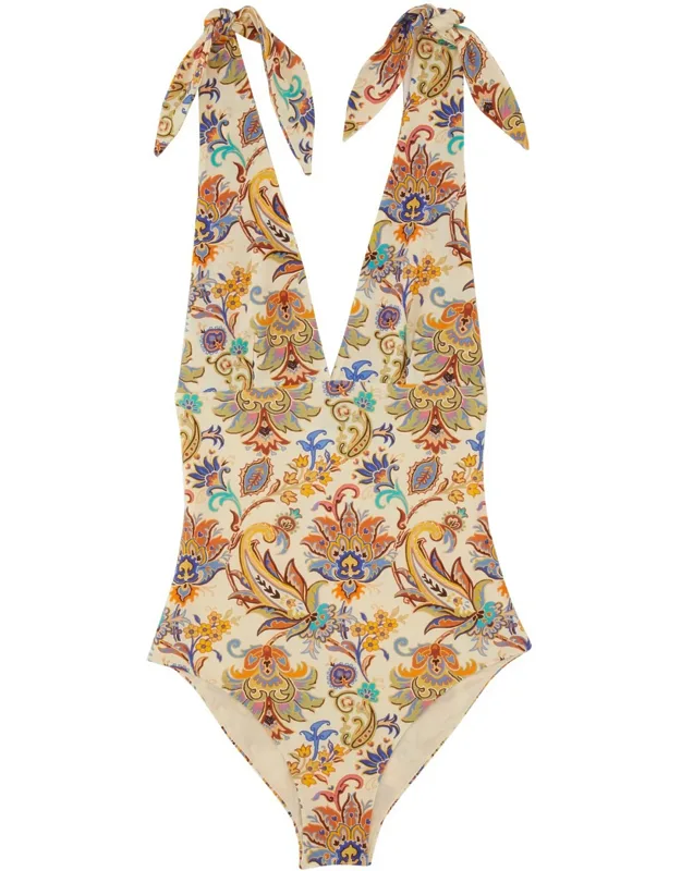 Printed One-piece Swimsuit