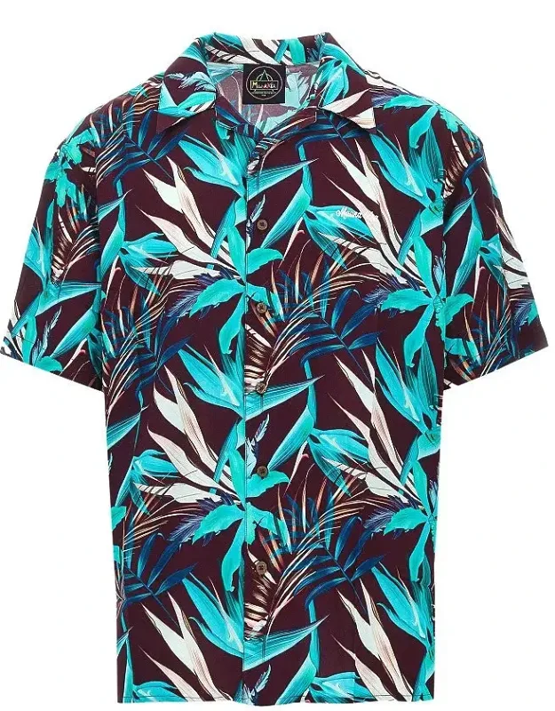 Printed Viscose Shirt With Lightweight Fabric And Floral Print