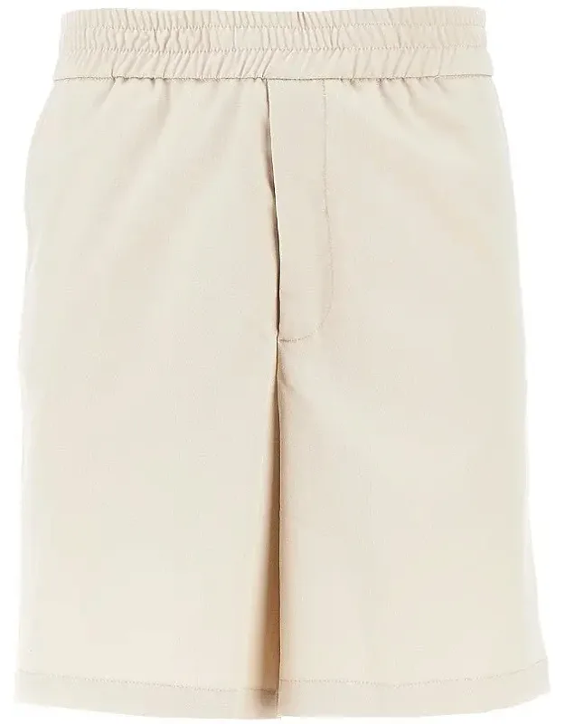 Viscose-blend Gabardine Bermuda Shorts