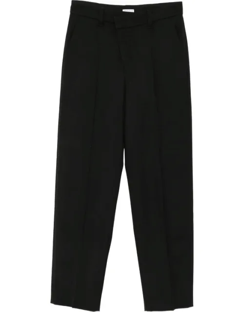 Pressed-crease Straight-leg Trousers