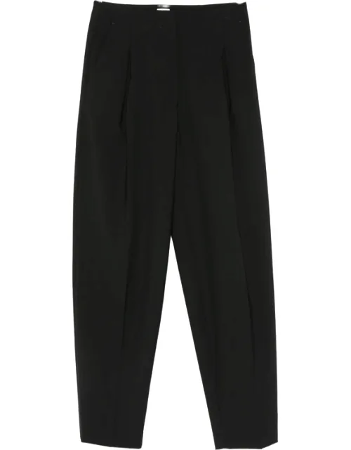 Pleated Straight-leg Trousers