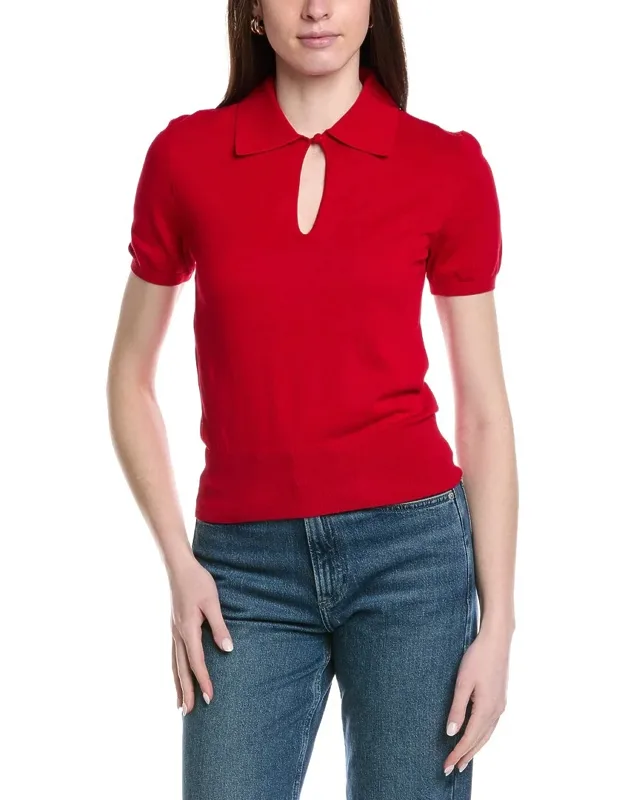 Keyhole Polo Top