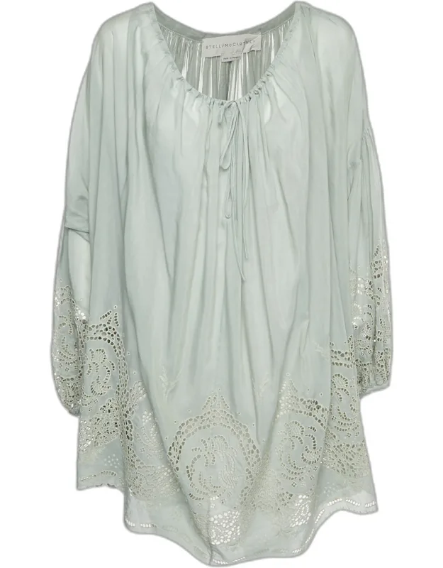 Broderie Anglaise Cotton Tunic Dress