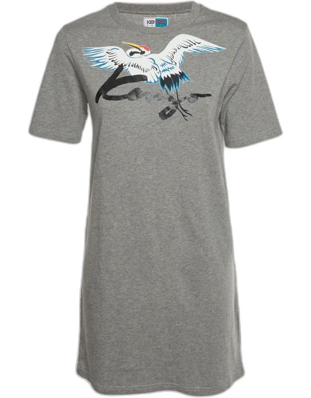 Graphic Print Cotton Memento T-shirt Dress