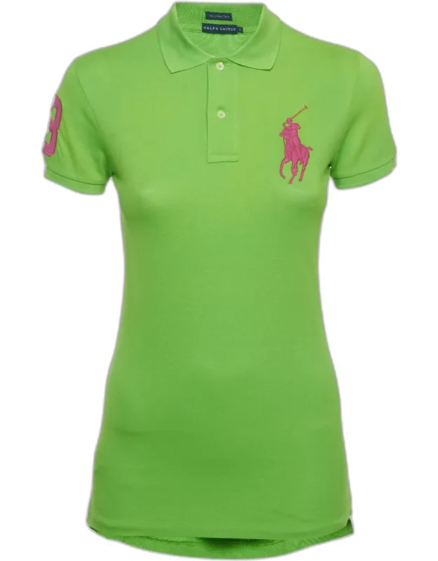 Embroidered Pique Polo T-shirt