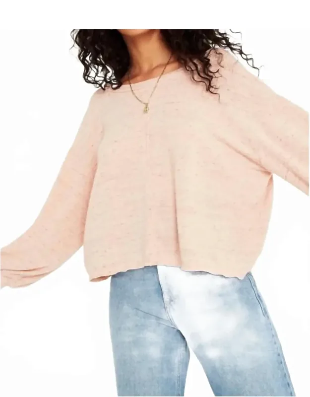 Major Crush V Back Cozy Sweater