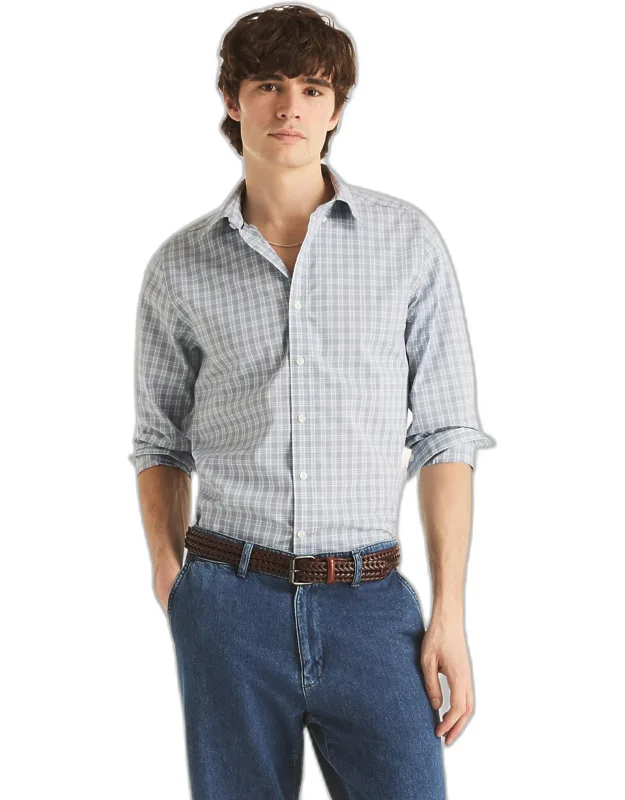 Nautica Slim Fit Plaid Shirt - Moisture-wicking, Wrinkle-resistant
