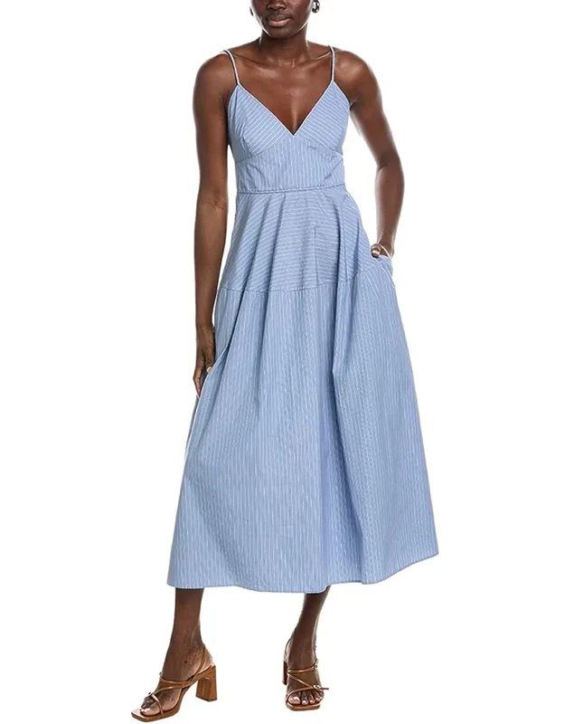 Basque Midi Dress
